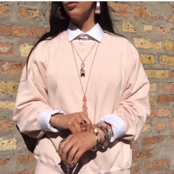 Alexis Bittar Gold Cascading Chain Tassel with Peekaboo Crystals Long Necklace - Picture 5 of 14